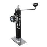 TCE ATR39003U-1 Torin Weld on Pipe Mount Swivel Trailer Jack: 2000 LBs Capacity, Black