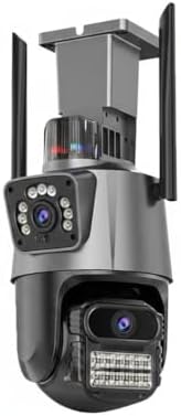 Camera Segurança Externa Lente Dupla 4K, 6MP, WiFi 360° com Visão...