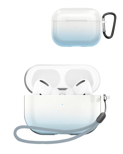 For AirPods Pro 3 �P�[�X �N���A ���� ���C�����X�C���[�z���p TPU�f�� �[�d�P�[�X�J�o�[ ���S�ȕی� �����h�~ �ϏՌ� �h�o �L�Y�h�~ �w��h�~ (�u���[)