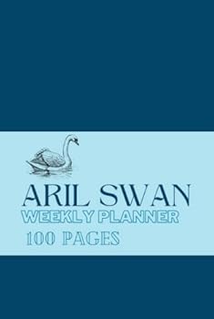 Hardcover ARIL SWAN Weekly Planner. Book