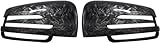 LEMAS 2 Piezas ABS Cubierta de Espejo de Coche para Mercedes Benz E-Class W212 2010-2015, Izquierdo Derecho Repuesto Tapa Espejo Proteger Decorar Accesorios,C-Forged Carbon