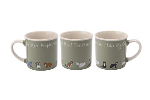 Ceramic Cat Design Mug in Gift Box from Paws For Thought 'The More People I Meet, The More I Like My Dog'' | GB02096