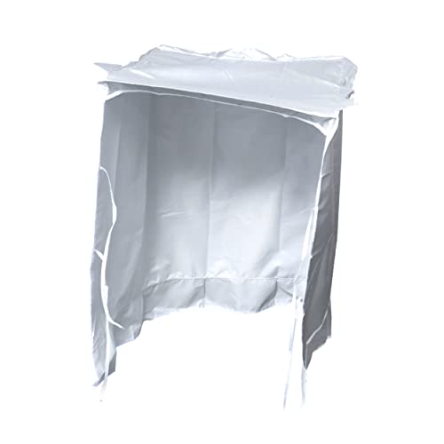 KITANDOVE Cubierta y Antipolvo Para Lavadora y Secadora Protección Solar Para Carga Frontal Grande Color Plateado