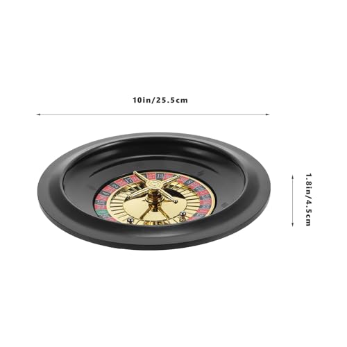 Cabilock 2st Russisches Roulette Europäisches Party- Roulette-tische Rad Glücksspiel- Rouletterad Aus Holz Pokerrad Rotieren Plastik Haushalt Pokertisch
