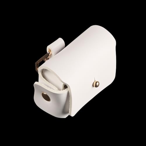 Sarini Ehering-Aufbewahrungstasche, Lederhalfter, Ehering-Tasche, Haustier-Hund, Ehering-Box, Weiß
