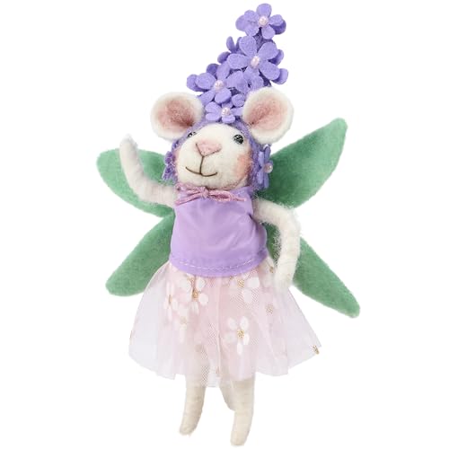 Souris fleur violette de collection à offrir pour une pendaison de crémaillère