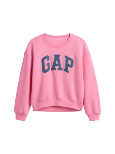 GAP girls Logo Relaxed Crew May Pink M