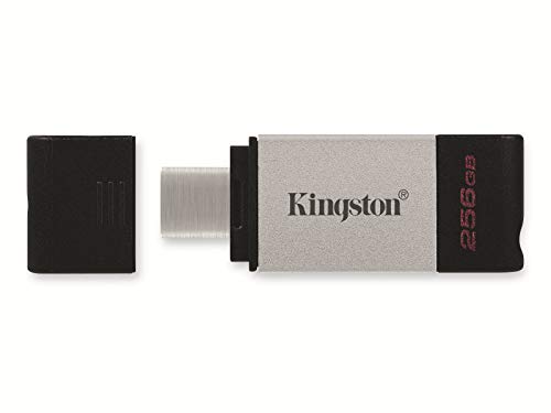 Kingston DataTraveler 80 256GB USB Type-C Flash Drive (DT80/256GB), Metal