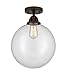 Innovations 288-1C-OB-G202-12-LED LED Semi-Flush Mount from Nouveau 2 Collection