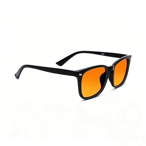 TIJN Blue Light Blocking Glasses Dual AR Coatings Amber Orange Lens for Computer Gaming