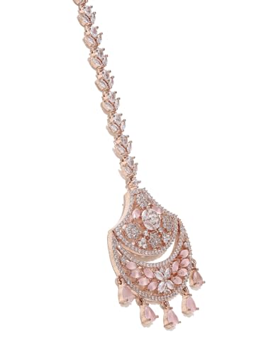 American Diamond Maangtika in Plating, Elegant Design