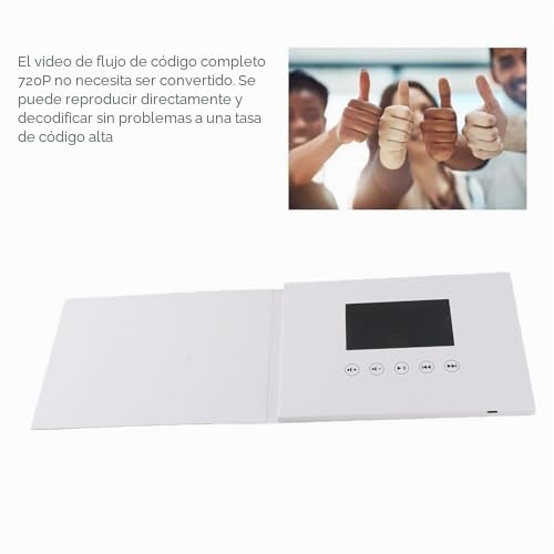Tarjeta de Felicitación de Video Folleto de Video Tarjeta de Felicitación Electrónica con Pantalla LCD para Regalo de Cumpleaños Día del Padre Día de la Madre C-HRistmas (4,3 Pulgadas)