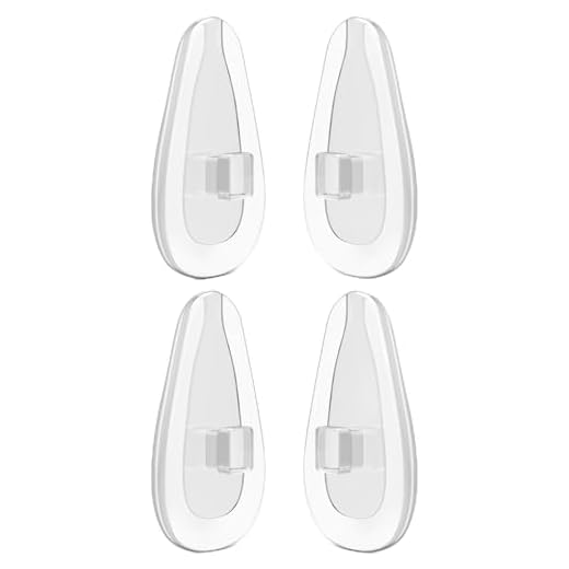 ToughAsNails 2 pares de almofadas de nariz transparentes de substituição para óculos de sol Oakley Contrail OO4147