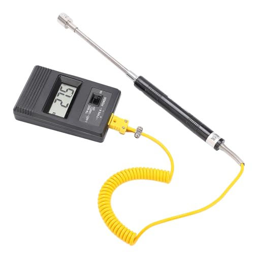 LCD Thermometer, K Type Sensor Heat Resistant Temperature Tester for Ceramics for Industry for Pottery
