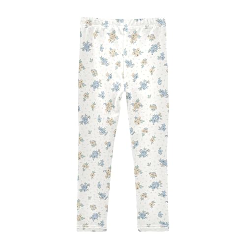 Small Little Cute Flower Girls Leggings,Workout Leggings for Girls Toddler Athletic Leggings Size for 3-10T2