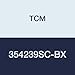 TCM 354239SC-BX NBR (Buna Rubber)/Carbon Steel Oil Seal, SC Type, 3.500" x 4.250" x 0.394"
