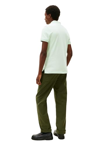 Image of Tommy Hilfiger Men's Short Sleeve Polo Shirts in Slim Fit with Stretch and Organic Pique Cotton