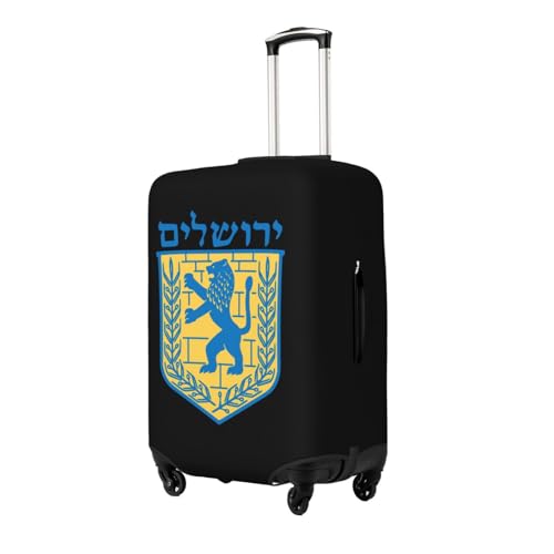 Jewish Israel Emblem Of Jerusalem Travel Luggage Cover Suitcase Protector Fits 18-32 Inch Luggage2