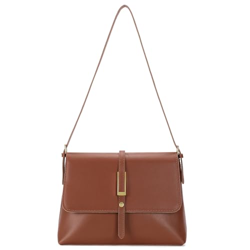 SENDEFN Classic Shoulder Bag for Women Retro Satchel Crossbody Handbags with Zipper Closure Shoulder Purse Vintage