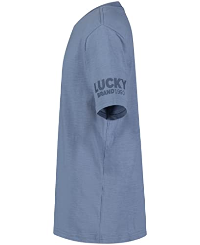 Image of Lucky Brand Boys' Short Sleeve Graphic Crew Neck T-Shirt, Soft, Comfortable, Relaxed Fit