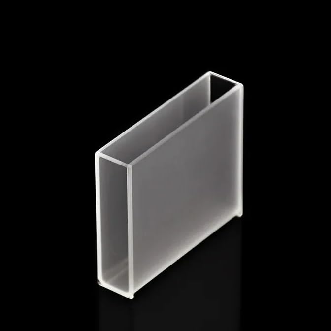 Glass Cuvette (Liquid Sample Cell) 17.5mL Light Path 50mm Absorption Cells for Spectrophotometer Frit Sintering Technology 2/PK
