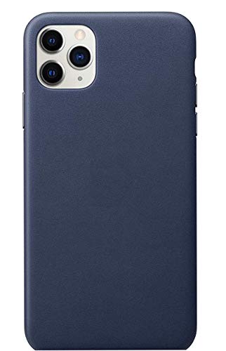 M Cart Flip for iPhone 12 (Silicone_Leather Blue)