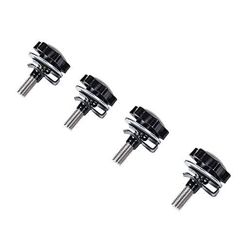 Advanblack Black Security Theft Deterrent Saddlebag Locks for H-D Touring 2004-2021 (Mounting Hardware, Bolts, Screws, Fastening Fastener Knobs Set) miniatura 2
