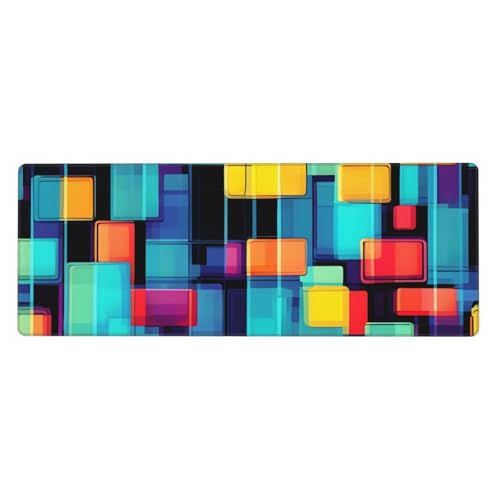 Tapis de clavier grand format tapis de souris xxl bords cousus noir