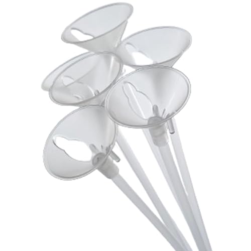 Kit 50 Pega Balão Ponteiras Vareta Suporte Bexiga Centro Mesa Haste Canudo Simples Arco Transparente