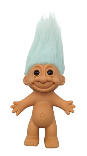 Troll Doll Collectible Good Luck 1990s Green Blue Hair 5 inch Vintage