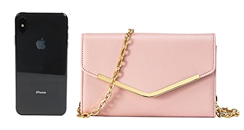 Image of Clutch Purse Evening Bag for Women，Envelope Handbag With Detachable Chain | With Detachable Chain