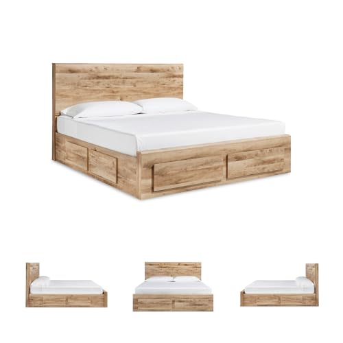 Image of Signature Design by Ashley Queen Platform Bed with Storage Drawers, Tan