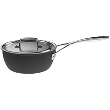 Demeyere Black 5 Stainless Steel with Ceramic exterior coating 2-qt Saucepan with Lid