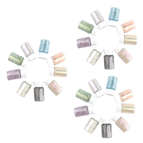 LALAFINA 27 Pcs Changing Mica Powder Set 9 Colors for Handmade Makeup Accessories Nail Polish Epoxy Resin Pigment