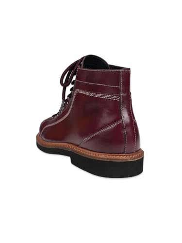 Image of Ezok 4001 Men's Leather Lace-Up Boots | Comfortable Ankle Boots | Lightweight Anti-Slip Casual Boots for Everyday Wear