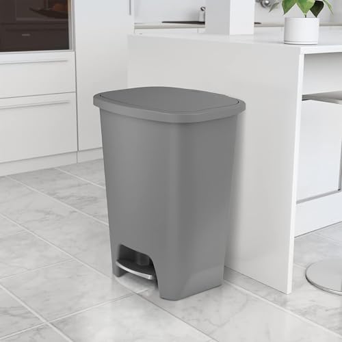 Caneca de basura rectangular gris 20 gal, pack de 2 miniatura 5
