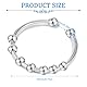 LuLiyLdJ 2 Stück Einfacher Anxiety Ring, Anti Stress Ring, Fidget Ring, Spinner Ring, Antistress Ring Verstellbar Geschenke Für Valentinstag