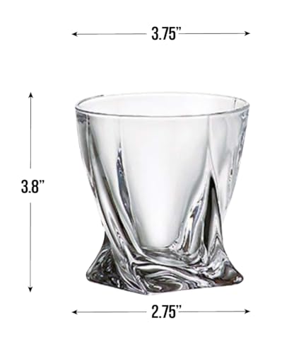 Set de 4 vasos de vidrio artesanal Diamond Glass miniatura 2