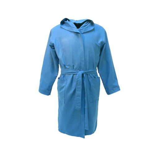 10XDIEZ Albornoz Microfibra Infantil azulón - Ultra Absorvente para Niños