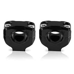 Gorgeri 28mm 1/8inch Pinces de montage sur guidon, 1 paire de CNC en aluminium moto Dirt Bike ATV Poignée de montage sur guidon Pinces Lifter Bar Riser