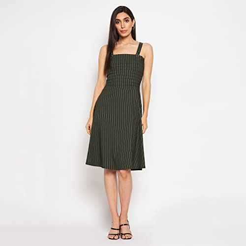 Image of CAMEY Women Striped Cotton Dress