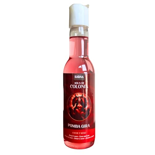 Agua de Colonia de Pomba Gira para el Amor y Sexo (200ml) | Loción Perfumada Especial con Aroma a Fresa y Patchouli para Potenciar las Relaciones Amorosas y Sexuales y Atraer a la Persona Amada.