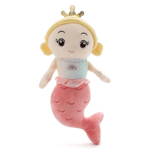 Image of Pink Mermaid Soft Plush Toy for Kids 35CM | Cute Stuffed Mermaid Doll | Hug-Friendly Soft Toy for Babies, Todlers & Children | Washable, Lightweight, Safe Gift for Girls & Boys