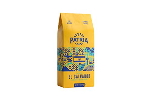 Patria El Salvador Dark Roast Ground Coffee, 12oz...