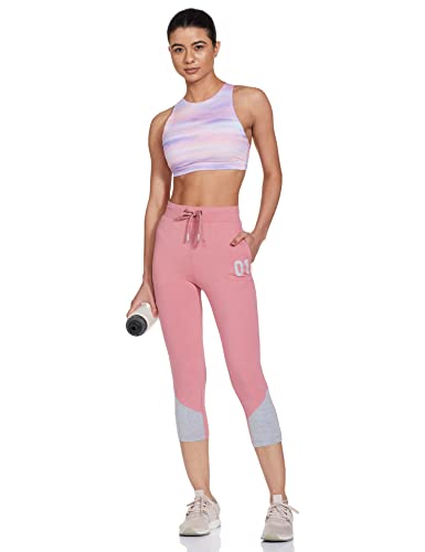 Image of Max Women Colourblock Cropped Elasticated Regular Fit Capris