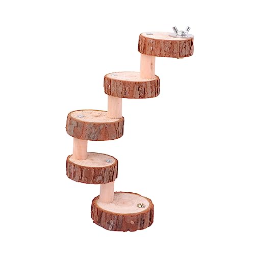 LIGHTAOTAO Wooden Parrot Ladder Toy Bird Toys for Birds Pet Ramp for Dogs for Parrots