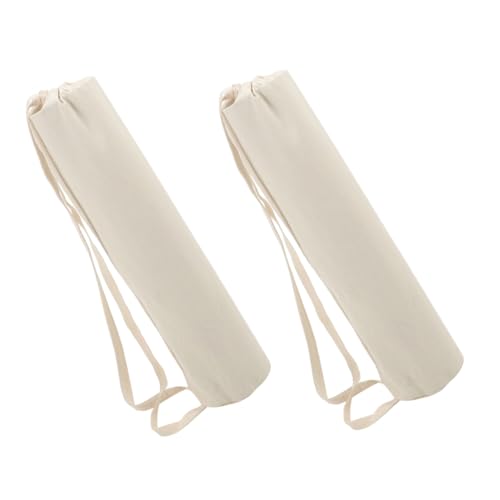 Pochette de rangement pour tapis de yoga en toile de grande capacité avec cordon robuste