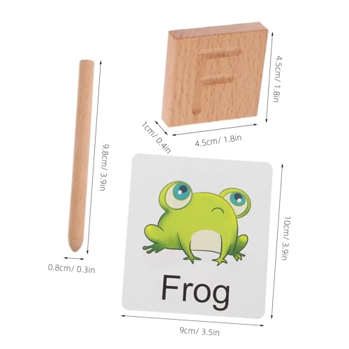 Jeu éducatif d'orthographe avec planche double face écriture alphabet bois - 5