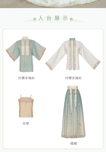 Hanfu de mujer con elementos tradicionales para paseos diarios de verano 8