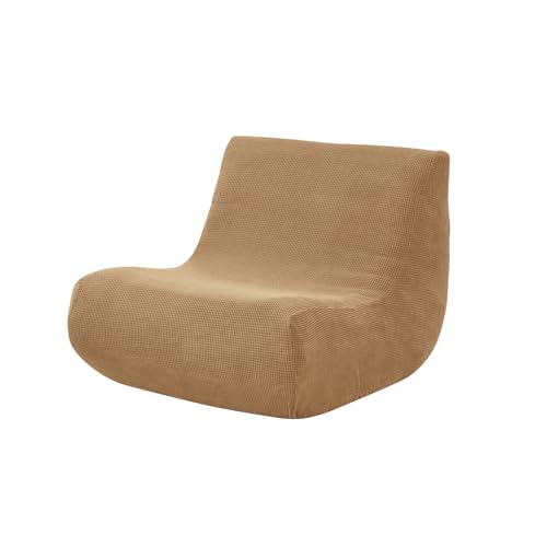 SXZAGZR Housse De Canapé Extensible sans Accoudoirs Universelle - Protection Lavable pour Canapé Lazy Floor, Poufs Tatami Et Fauteuils (Café)